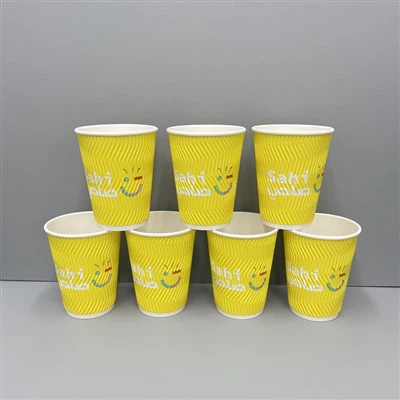 Papierowe kubki do kawy o pojemności 12 uncji z pokrywką